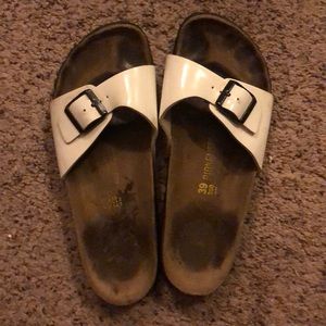 White Birkenstock Sandals